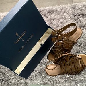 Pour La Victoire Gladiator Stiletto Sandal